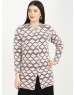 Women Long coat pink Front Design with button